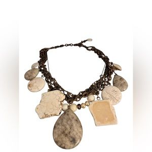 Dramatic stone statement necklace from Coldwater Creek